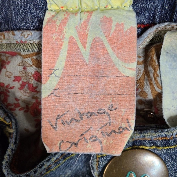 Vintage Marlow‎ Jeans Crop Size 5 Blue Japanese Denim Cotton Blend Snap Button - Picture 4 of 16